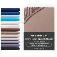 Hometex Premium Textiles Spannbettlaken Exclusive Topper-Spannbettlaken, Jersey, Für Matratzentopper und Boxspringbett Topper