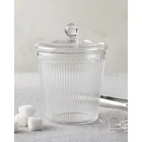 EKA Zuckerdose Riffle Borosilikatglas Zuckerdose, (2-tlg)
