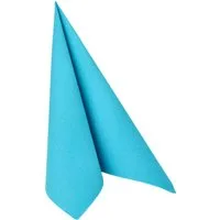 PAPSTAR Papierserviette, Servietten stoffähnlich 40x40cm Royal Collection 50 Stück Türkis