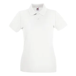 Fruit of the Loom - Poloshirt für Damen (Weiß)
