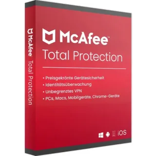 McAfee Total Protection 2026 (Gerät(e): 1 Gerät / Jahr(e): 1 Jahr)