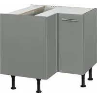 OPTIFIT Eckunterschrank Bern Breite 90x90 cm, mit Tür, höhenverstellbare Füße, mit Metallgriff