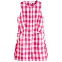 Next Minikleid Durchgeknöpftes Minikleid mit ärmelloser Weste (1-tlg)