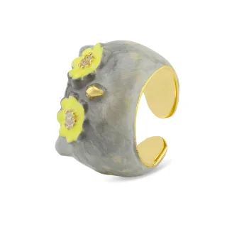 Eulen Ring vergoldet