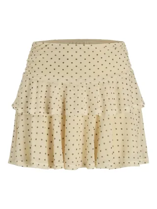 JJXX - JXELVIRA MESH LAYRED SKIRT WVN LN Alabaster Gleam - Gr. - XL