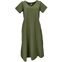 Guru-Shop Midikleid Weiches bequemes Baumwollkleid, Sommerkleid mit..