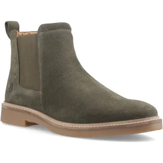 Hush Puppies Gareth Chelsea Leder Herren Khaki Stiefel