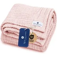 Babydecke Babydecke Musselin Kuscheldecke Puckdecke Baby & Neugeborene, Nordic Coast Company, Sommerdecke, Puck-u. Stilltuch, Einschlagdecke, Baumwolle atmungsaktiv