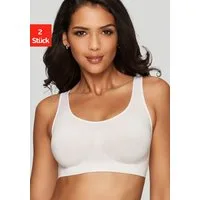 petite fleur by Lascana Bralette-BH (Packung, 2 Stück) SEAMLESS ohne Bügel – auch ideal für große Größen, bequemer BH