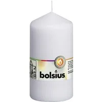 Bolsius Stumpenkerze Bolsius Stumpenkerze weiß, Höhe 13 cm, Ø 6,8 cm