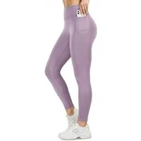 Smilodox Leggings Kelsy, High Waist Sportleggings V-Bund & seitlichen Eingrifftaschen nahtlos im Schritt, figurformende elastische Yogahose, Sport Freizeit