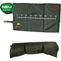 Behr Angelkescher Abhakmatte Modell A 100x60cm Maßband Karpfen Fischmatte Unhookingmat, Aufgedrucktes Maß bis 80 cm