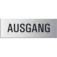 OFFORM DESIGN Hinweisschild Ausgang Türschild 240x80 mm Aluminium selbstklebend, (1 St)