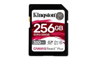 Kingston Canvas React Plus | sdr2/256gb | Flash-Speicherkarte