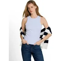 TOM TAILOR Denim Rundhalsshirt ohne Ärmel