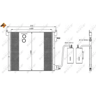 NRF Klimakondensator + Trockner Cadillac Bls Opel Signum Vectra Saab 9-3