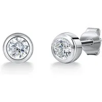 Trilani Paar Ohrstecker silber, mit Zirkonia