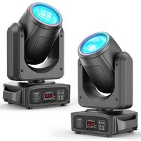 ZonQoonz Discolicht 180W Halo Moving Head Scheinwerfer mit Musterrad für Hochzeiten Partys