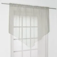 Arsvita Scheibengardine Zipfelgardine mit Tunnelzug, Stangendurchzug, transparent, Kurzgardine 140x100 cm - Bistrogardine, Panneaux Voile, Kurzstore
