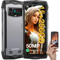 DOOGEE SMINI, 4.5 Zoll, 15 GB+256 GB, 3000 mAh, Outdoor Smartphone (4,5 Zoll, 256 GB Speicherplatz, 50 MP Kamera, NFC unterstütz, 8 +7 GB erweiterter)