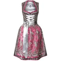 Alpenmärchen Dirndl Dirndl Tabea in grau und pink - ALM906