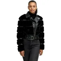 Tazzio Winterjacke F800 mit Gürtel & coolen Reverskragen