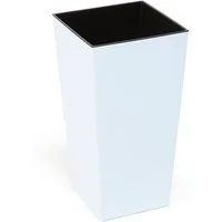 KAGM Pflanzkübel Blumenkübel Blumentopf in Hochglanz mit Pflanzeinsatz (inkl. Pflanzeinsatz)