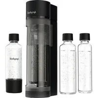Sodapop Wassersprudler Logan matt schwarz inkl. 3 Flaschen OHNE CO² Zylinder
