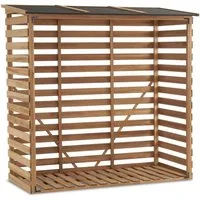 MCombo Kaminholzregal MCombo Kaminholzregal Kaminholzunterstand 1202, Holzunterstand mit wasserdichter Abdeckung, massivem Tannenholz