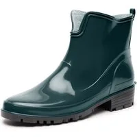 Ladeheid Gummistiefeletten LA-930 kurze Boots für Frauen Gummistiefel Damen wasserfest und bequem