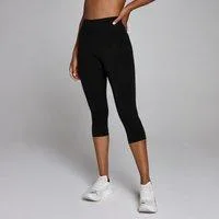 MP Damen Hybrid Seamless Capri-Hose - Schwarz - S