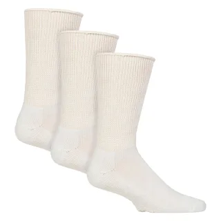 3 Paar diabetiker Socken mit Grips | Extra breite rutschfeste Haussocken