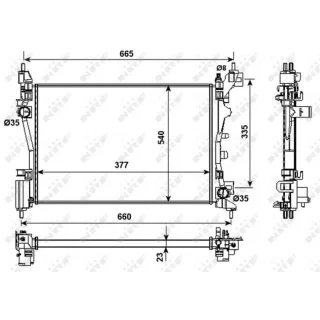 NRF Motork?hler Citroen Nemo Fiat Fiorino Qubo Peugeot Bipper 1,4