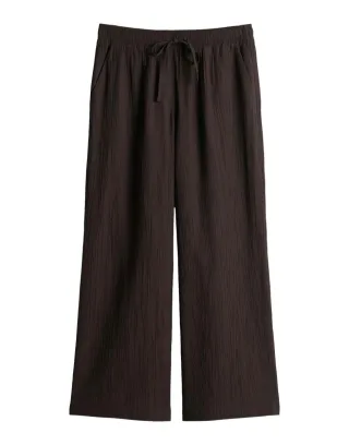 Opus - Culotte - Marou crinkled braun - Gr. - 42