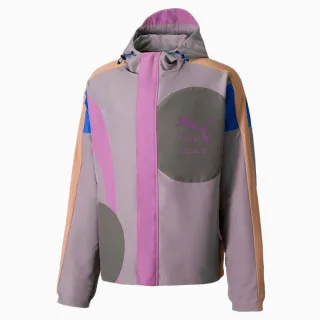 Puma x KidSuper Studios Mehrfarbige leichte Herrenjacke mit Reißverschluss