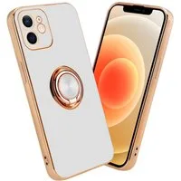 Cadorabo Handyhülle für iPhone 11 Hülle Apple iPhone 11, Schutzhülle - TPU Silikon Hülle - mit Kameraschutz und Ring