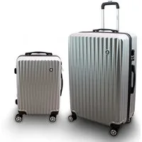 Barut Trolleyset Barut Reisekofferset 2-teilig M + XL Modell General Silber, 4 Rollen, (Set, 2 tlg., MS-17296)
