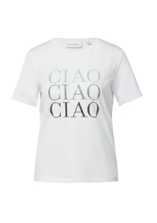 comma - T-Shirt weiß - Gr. - 40