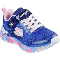 Skechers ETERNAL HEART LIGHTS Sneaker Blink,-Klettschuh mit Herz-Applikation, Größenschablone zum Download