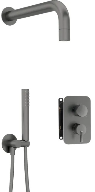 Neuesbad Serie 600 Unterputz Dusch-Set, Oberfläche: Titanium NB1BXYZDQSM1