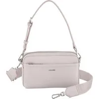 Calvin Klein Umhängetasche CK MST DBL STRPS CMR, Damen Schultertasche, Handtasche, Henkeltasche mit kleinem Logo