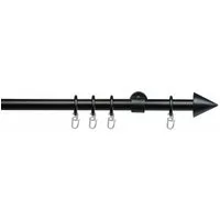 Liedeco Gardinenstange Kegel, Ø 20 mm, 1-läufig, Fixmaß, verschraubt, Metall