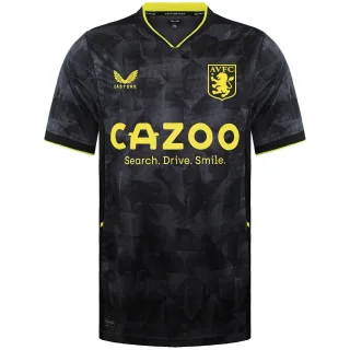 Castore Aston Villa Drittes Replika-T-Shirt für Herren, Schwarz