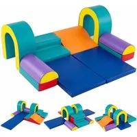COSTWAY Spielbausteine, (10 St), Schaumstoff-Kletterset, für Kinder ab 1 Jahr