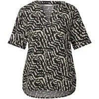 STREET ONE Blusenshirt LTD QR Splitneck blouse w turn