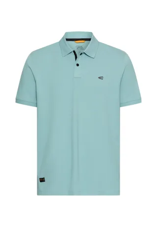 camel active - Poloshirt mit Druckknöpfen ocean green - Gr. - M