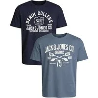 Jack & Jones PlusSize Print-Shirt Big Size Übergrößen T-Shirt