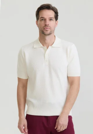 Polo Shirt Kurzarm Strick-Polo Shirt Kurzarm