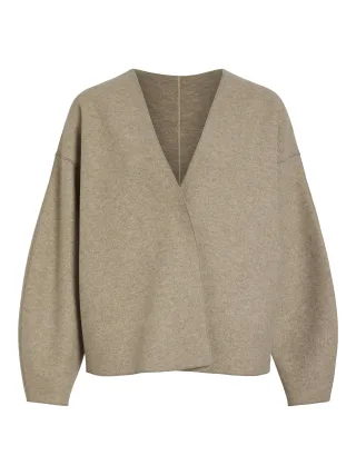VILA - VIJUICE LOOSE L/S JACKET - NOOS Natural Melange - Gr. - 34
