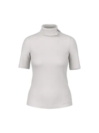 Marc Cain Collections - Shirt aus Baumwollstretch vapor blue - Gr. - 36